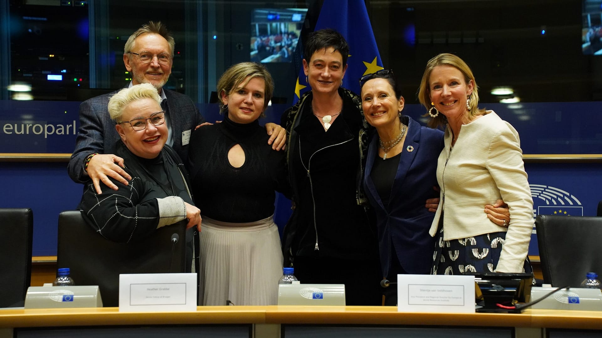 The founding partners of the Systems Transformation Hub with former Member of the European Parliament Sirpa Pietikäinen.