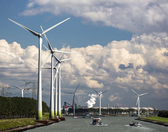 wind farms are a big energy producer in the Netherlands