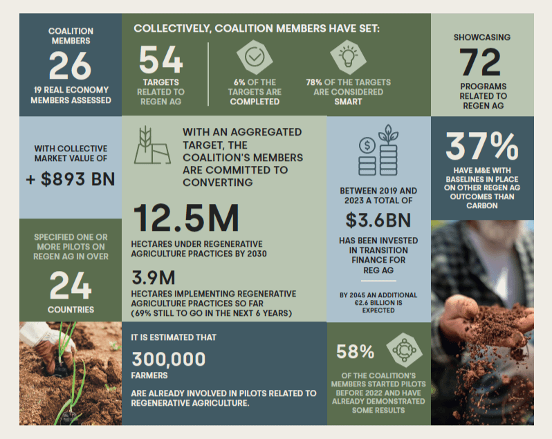 The Coalition’s Impact Dashboard, including data from the ESG reports of 19 assessed members.